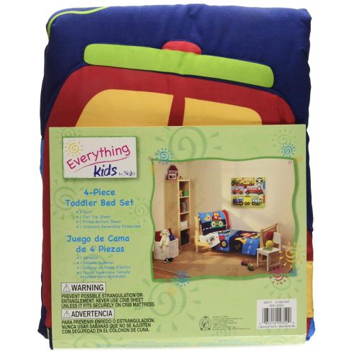  Everything Kids Toddler Bedding Set, Under Construction