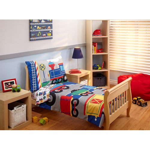  Everything Kids Toddler Bedding Set, Choo Choo