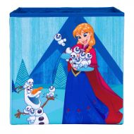 Everything Mary Frozen Anna and Olaf Collapsible Storage Bin by Disney - Cube Organizer for Closet, Kids Bedroom Box, Nursery Chest - Foldable Home Decor Basket Container with Strong Handles and D