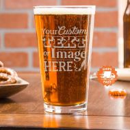 EverythingEtchedAZ Engraved Pint Glasses, Personalized Drinking Glasses, Laser Engraved Pint Glasses, Etched Drinking Glasses, Beer Glasses Personalized