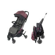 Channy Lightweight Roll 'N' Go Folding Travel Stroller- Gray (Dusty Rose)