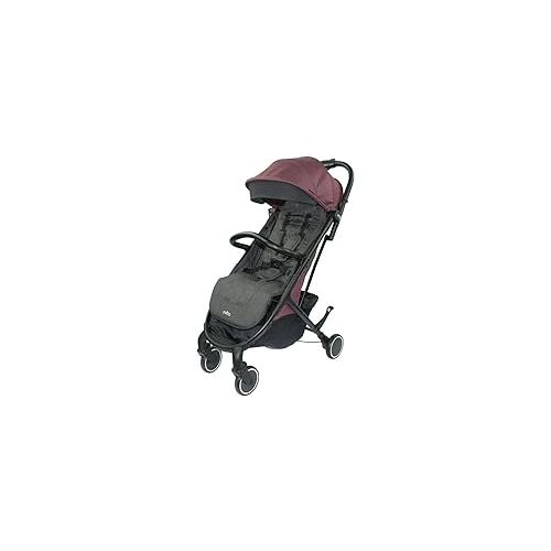  Channy Lightweight Roll 'N' Go Folding Travel Stroller- Gray (Dusty Rose)