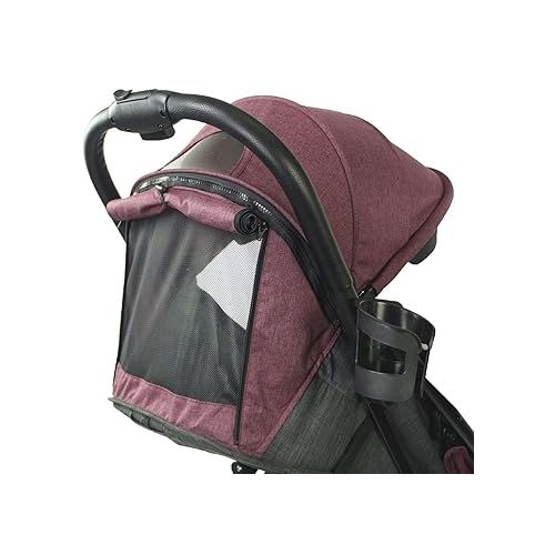  Channy Lightweight Roll 'N' Go Folding Travel Stroller- Gray (Dusty Rose)