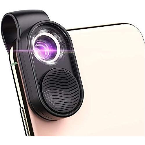  [아마존베스트]Evil eye Digital Microscope Microlens 100X Microscope Magnification LED Light with Universal Clip for Phone