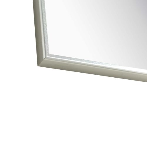  Eviva EVMR-36X30-MetalFrame Sax Metal Frame Wall Mirror 36 Brushed Chrome