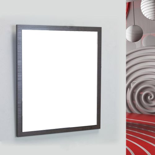  Eviva EVMR-36X30-MetalFrame Sax Metal Frame Wall Mirror 36 Brushed Chrome