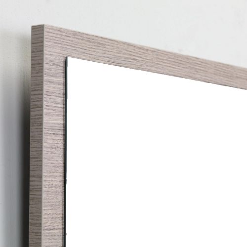  Eviva EVMR-36X30-MetalFrame Sax Metal Frame Wall Mirror 36 Brushed Chrome