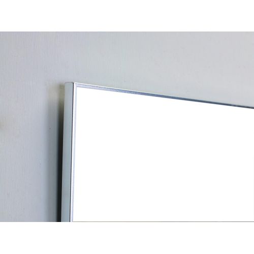  Eviva EVMR-36X30-MetalFrame Sax Metal Frame Wall Mirror 36 Brushed Chrome