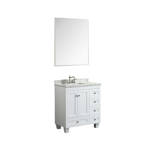  Eviva EVMR-60X30-MetalFrame Mirrors 60 Brushed Chrome