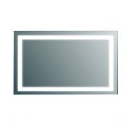 Eviva EVMR34-48 X 30 Lite Wall Mounted Backlit LED Mirror Combination, Aluminum