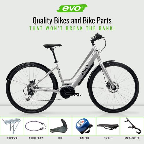  EVO Brooklyn Integrated Bicycle Basket for Handlebars: Sports & Outdoors