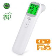 EvoBaby Digital Ear and Forehead Thermometer for Fever, Digital Infrared Thermometer Dual ℉ & ℃ for Baby,...