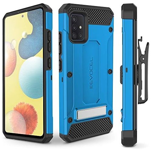  [아마존베스트]Evocel Galaxy A51 (5G) Case Explorer Series Pro with Glass Screen Protector and Belt Clip Holster Explorer Series Pro for Samsung Galaxy A51 (5G), Black