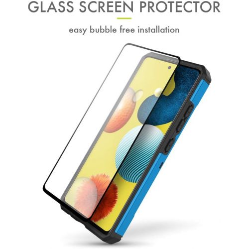  [아마존베스트]Evocel Galaxy A51 (5G) Case Explorer Series Pro with Glass Screen Protector and Belt Clip Holster Explorer Series Pro for Samsung Galaxy A51 (5G), Black