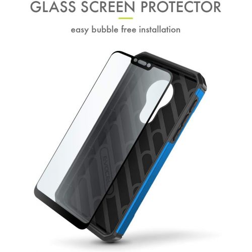  [아마존베스트]Evocel Motorola Moto G7 Power Case, [Explorer Series Pro] Premium Full Body Case with Glass Screen Protector, Belt Clip Holster, Metal Kickstand for Motorola Moto G7 Power (XT1955)