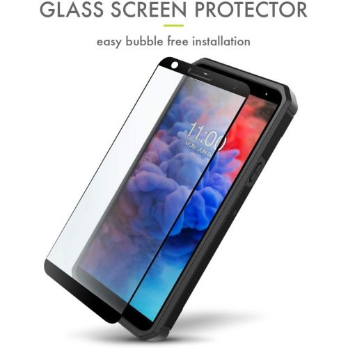  [아마존베스트]LG Stylo 5 Case, Evocel [Explorer Series Pro] Premium Full Body Case with Glass Screen Protector, Belt Clip Holster, Metal Kickstand for LG Stylo 5, Black