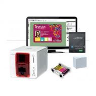 Evolis GO Pack Zenius ID Card Printer (Fire Red)