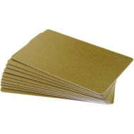 Evolis CR-80 PVC Blank Cards for ID Card Printers (100-Pack, 30-mil, Gold)