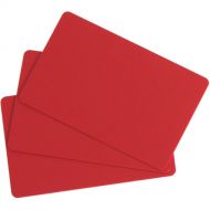 Evolis CR-80 PVC Blank Cards for ID Card Printers (100-Pack, 30-mil, Red)