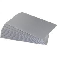 Evolis CR-80 PVC Blank Cards for ID Card Printers (100-Pack, 30-mil, Silver)