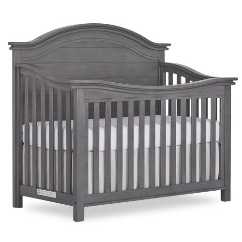  Evolur Belmar Curve 5 in 1 Convertible Crib - Rustic Grey