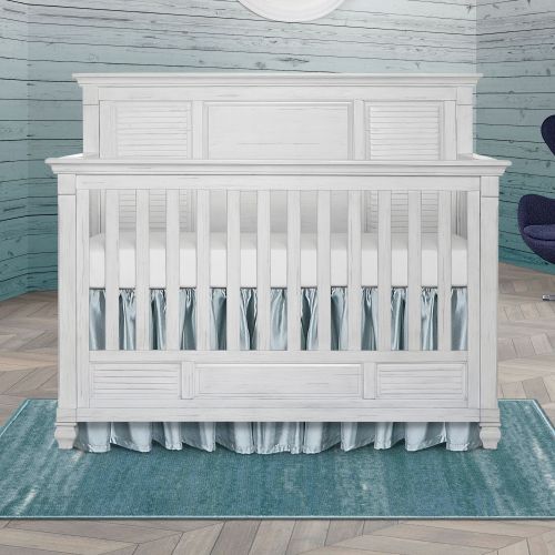  Evolur Signature Cape May 5 in 1 Full Panel Convertible Crib,Weathered White