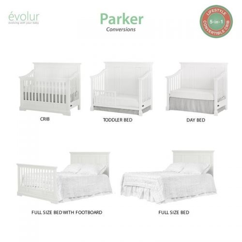  Evolur Parker 5 in 1 Convertible Crib by Evolur