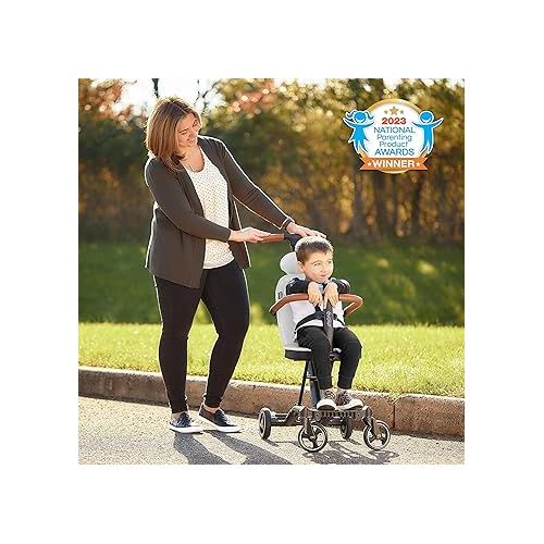  Evolur Cruise Rider Stroller, Lightweight Stroller with Compact Fold, Easy to Carry Travel Stroller, Koala Gray