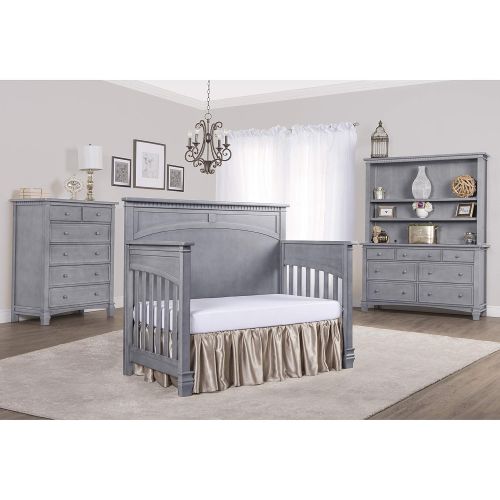  Evolur Santa Fe 5-in-1 Convertible Crib, Storm Grey