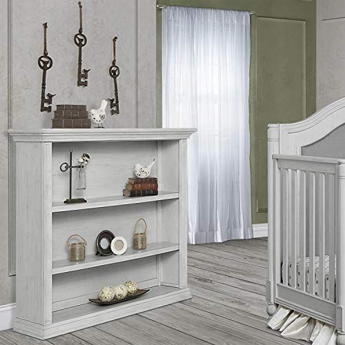  Evolur Mini Bookcase, Antique Grey Mist