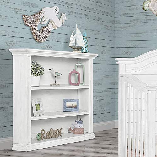  Evolur 8181-WW Mini Bookcase, Weathered White