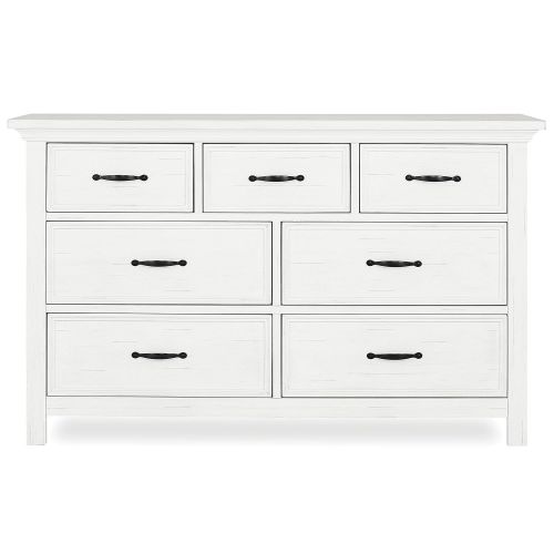  Evolur Belmar Double Dresser, Weathered White