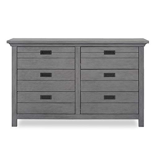  Evolur Waverly Double Dresser, Rustic Grey