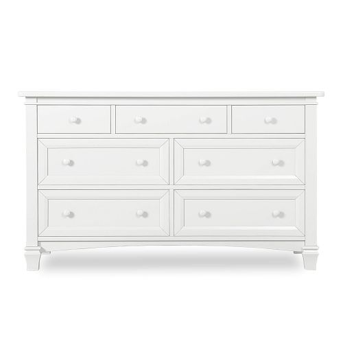  Evolur Fairbanks Double Dresser, Winter White