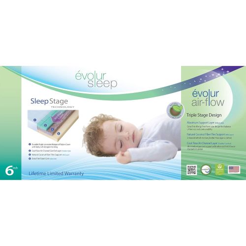  Evolur Sleep Triple Stage Air Flow with Natural Fiber, White