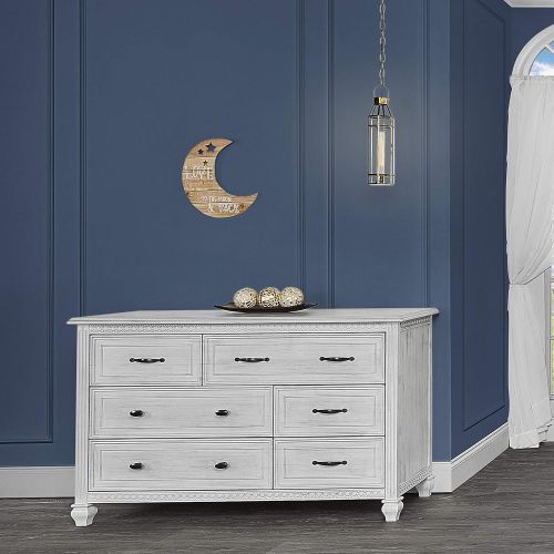  Evolur Madison Double Dresser, Antique Grey Mist