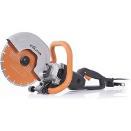 Evolution R255DCT - 10 In Concrete Saw (Aka Circular Saw, Angle Grinder, Chop Saw, Cut Off Saw, Demo Saw, Disc Cutter, Power Cutter) - 15A Motor, No Gas - 4-1/16 In Cut - Incl Premium Diamond Blade