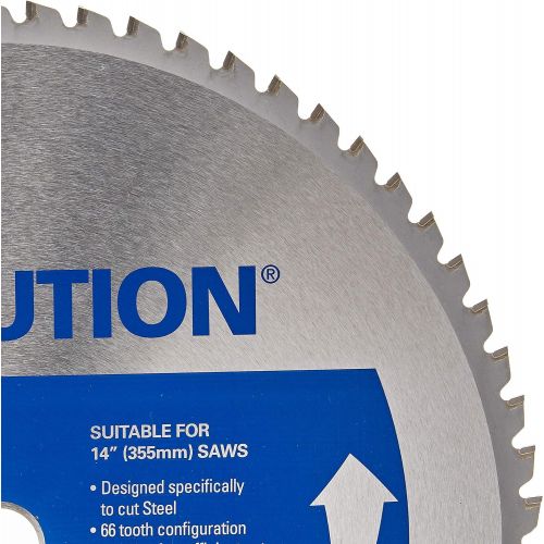  Evolution Power Tools 14BLADEST Steel Cutting Saw Blade, 14-Inch x 66-Tooth , Blue