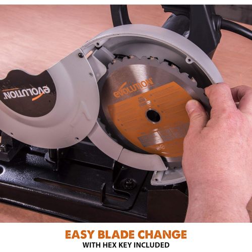  Evolution Power Tools RAGE4 7-1/4-Inch TCT Multipurpose Cutting Chop Saw