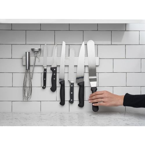  Evolving Products Ltd Premium 16 Stainless Steel Magnetic Knife Bar - Multipurpose Magnet Strip Holder & Organizer - Organize Your Knives, Tools, Keys, Art Supplies, & More - Suitable For Kitchen, Home