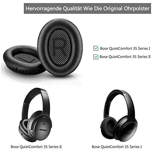  [아마존베스트]EVXVE Earpads for Bose QuietComfort 35 ii, Premium Replacement Pads for Bose QuietComfort 35 (QC35) Headphones, Replacement Ear Cushion Compatible with Bose QuietComfort 35 II QC35 II Ov