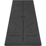 Ewedoos Eco Friendly Yoga Mat with Alignment Lines, TPE Yoga Mat Non Slip Textured Surfaces ¼-Inch Thick High Density Padding To Avoid Sore Knees, Perfect for Yoga, Pilates and Fit