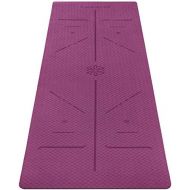 [아마존베스트]Ewedoos Yoga Mat Non-Slip with Alignment Lines Environmentally Friendly TPE Yoga Mats with Carry Strap Ideal Yoga Mat Exercise Mat for Yoga Pilates Fitness