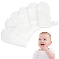 [아마존베스트]Ewinever 6Pcs/Set Babys Teeth Soft Gauze Infant Finger Clean Oral Hygiene Brush