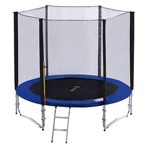  Exacme 8ft Trampoline wSafety Pad and Enclosure Net All-in-one Combo Set, T8