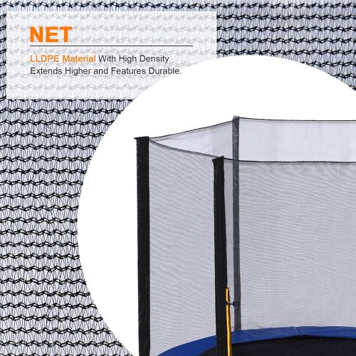  Exacme 8ft Trampoline wSafety Pad and Enclosure Net All-in-one Combo Set, T8