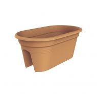 Exaco Trading Company Exaco Trading Co. BPC-Terra Bridge Planter with Cover, Light Terracotta