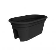 Exaco Trading Company Exaco Trading Co. BPC-Black Exaco Bridge Planter with Cover