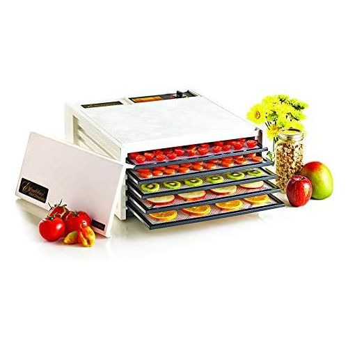 Excalibur 3500W 5-Tray Electric Food Dehydrator with Adjustable Thermostat Accurate Temperature Control Faster and Efficient Drying Includes Guide to Dehydration Made in USA, 5-Tra