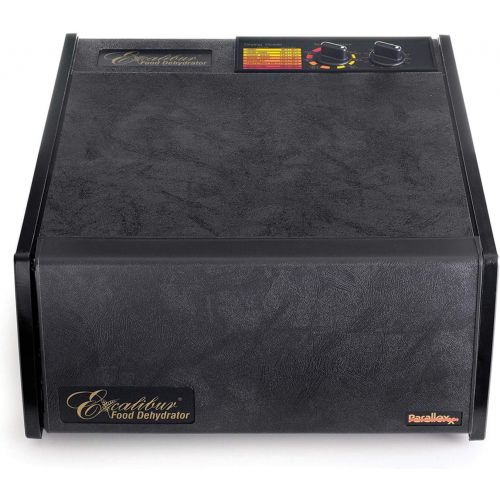  Excalibur 3526TB 5-Tray Electric Food Dehydrator with Temperature Settings and 26-Hour Timer Automatic Shut Off for Faster and Efficient Drying Includ, Black
